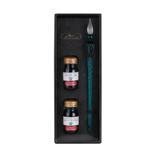 Hlaða mynd inn í gallerískoðara, Herbin Glerpenni og blek gjafasett