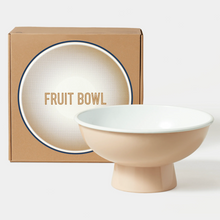 Hlaða mynd inn í gallerískoðara, Emaleruð Falcon Skál á fæti