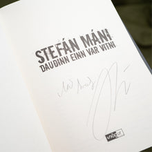 Hlaða mynd inn í gallerískoðara, Bóka Gjafapakki - Dauðinn einn var vitni eftir Stefán Mána. ÁRITUÐ.