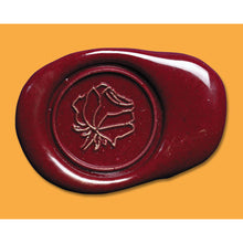 Hlaða mynd inn í gallerískoðara, Herbin stimpill fyrir vax innsigli. - Rós