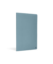 Hlaða mynd inn í gallerískoðara, Karst A5 stílabækur úr steinapappír. - Tvær bækur, línustrikuð og með auðum síðum, Ljós bláar.