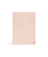 Hlaða mynd inn í gallerískoðara, Karst A5 stílabækur úr steinapappír. - Tvær bækur, línustrikuð og með auðum síðum, Ljós bleikar.