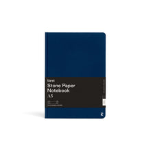 Hlaða mynd inn í gallerískoðara, Karst A5 stílabók úr steinapappír. - Harðspjalda línustrikuð, Blá.