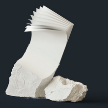 Hlaða mynd inn í gallerískoðara, Karst A5 stílabók úr steinapappír. - Harðspjalda línustrikuð, Blá.