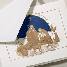 Hlaða mynd inn í gallerískoðara, Crane Jólakort. - Jólanótt.