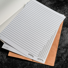 Hlaða mynd inn í gallerískoðara, A5 Galen Leather stílabók með 52 gsm Tomoe River pappír
