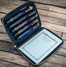 Hlaða mynd inn í gallerískoðara, Galen Leather pennaveski fyrir fimm penna.