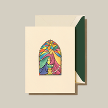 Hlaða mynd inn í gallerískoðara, Crane Jólakort. - Kirkjugluggi