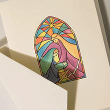 Hlaða mynd inn í gallerískoðara, Crane Jólakort. - Kirkjugluggi