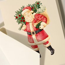 Hlaða mynd inn í gallerískoðara, Crane Jólakort. - Jólasveinn