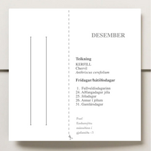 Hlaða mynd inn í gallerískoðara, Dagatal fyrir árið 2023. - Gjafaaskja með standi.