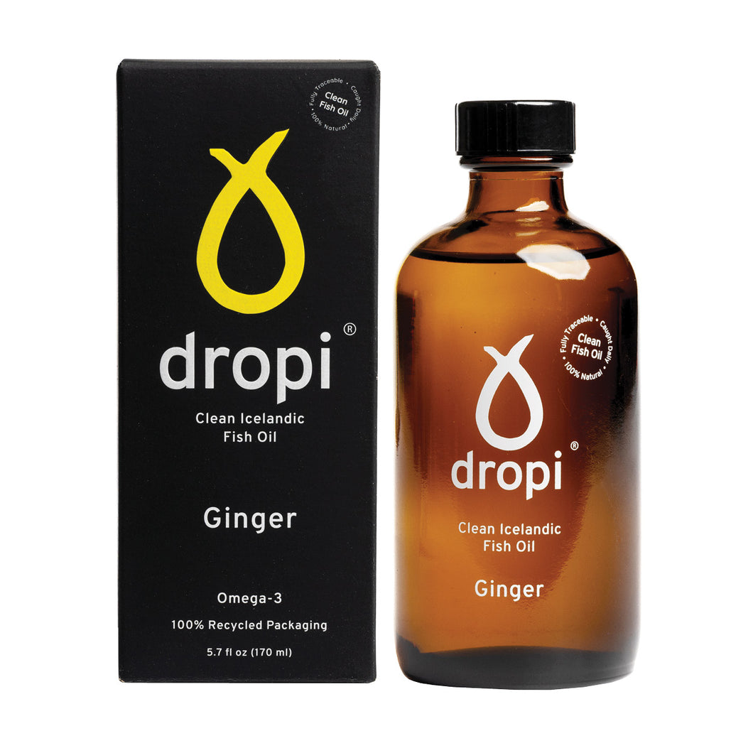 Dropi, Þorskalýsi - 170ml. Engifer