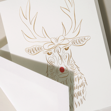 Hlaða mynd inn í gallerískoðara, Crane Jólakort. - Hreindýr.
